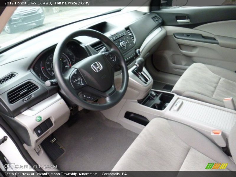 Taffeta White / Gray 2012 Honda CR-V LX 4WD