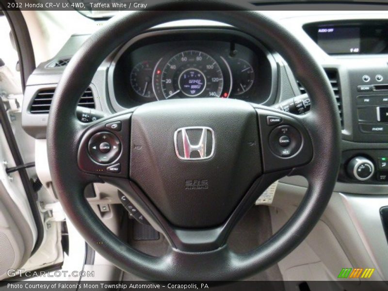 Taffeta White / Gray 2012 Honda CR-V LX 4WD