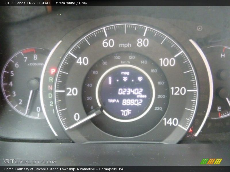 Taffeta White / Gray 2012 Honda CR-V LX 4WD