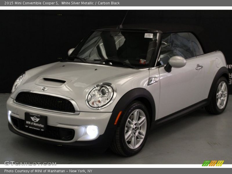White Silver Metallic / Carbon Black 2015 Mini Convertible Cooper S