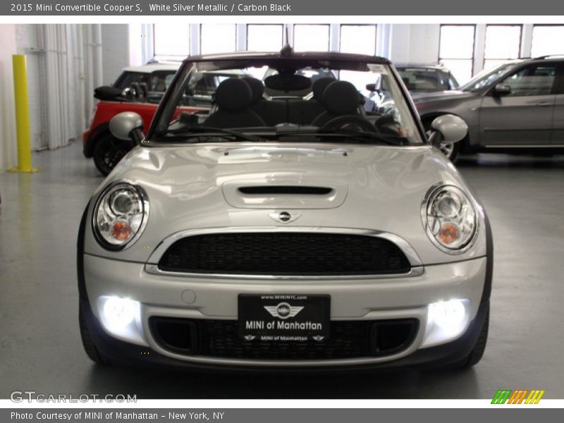 White Silver Metallic / Carbon Black 2015 Mini Convertible Cooper S