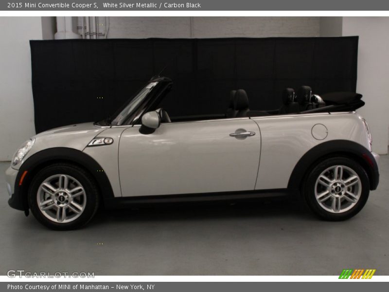 White Silver Metallic / Carbon Black 2015 Mini Convertible Cooper S