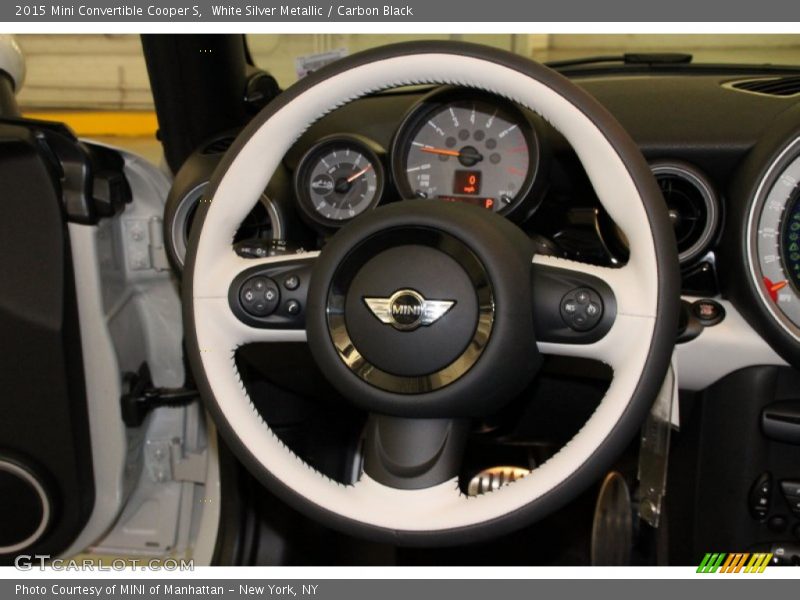 White Silver Metallic / Carbon Black 2015 Mini Convertible Cooper S
