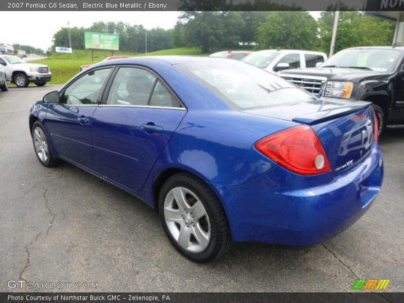Electric Blue Metallic / Ebony 2007 Pontiac G6 Sedan