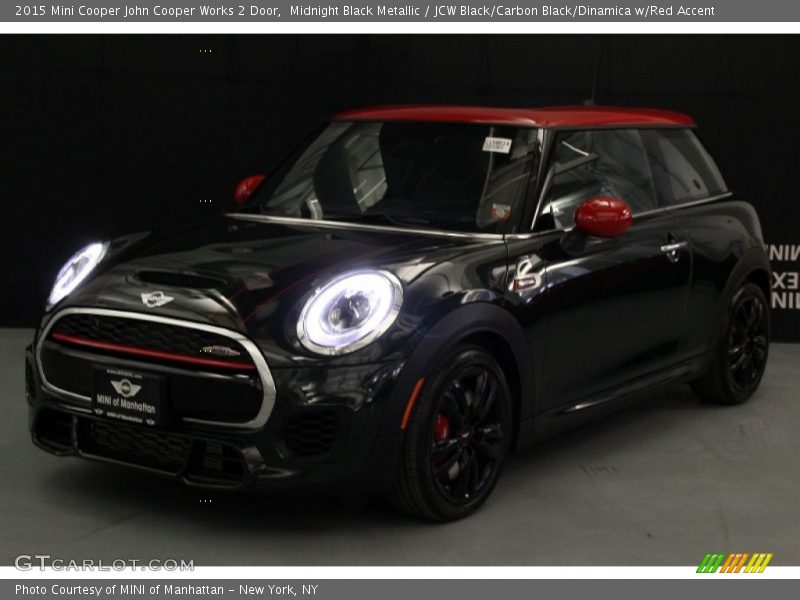 Midnight Black Metallic / JCW Black/Carbon Black/Dinamica w/Red Accent 2015 Mini Cooper John Cooper Works 2 Door