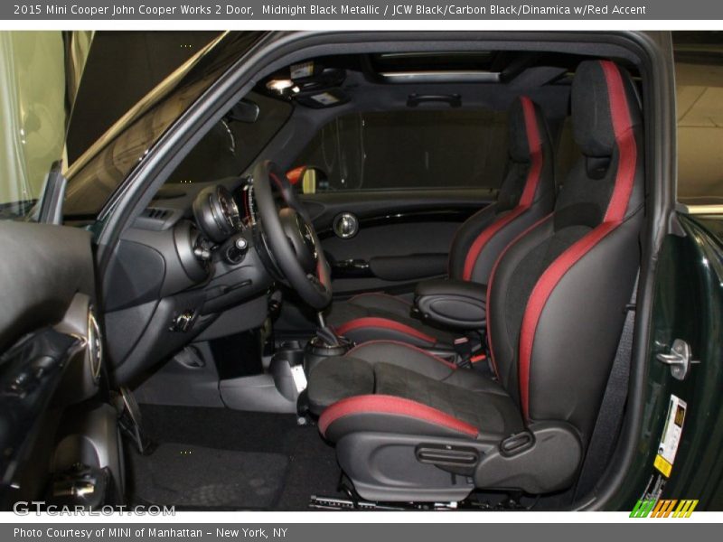  2015 Cooper John Cooper Works 2 Door JCW Black/Carbon Black/Dinamica w/Red Accent Interior