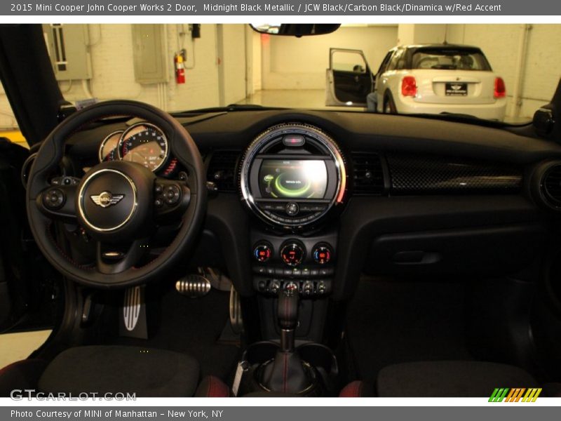 Midnight Black Metallic / JCW Black/Carbon Black/Dinamica w/Red Accent 2015 Mini Cooper John Cooper Works 2 Door
