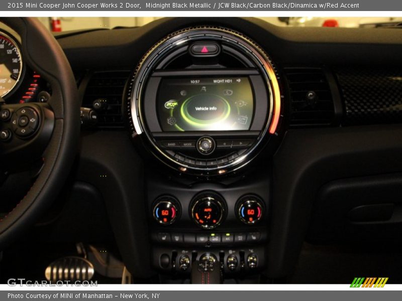 Midnight Black Metallic / JCW Black/Carbon Black/Dinamica w/Red Accent 2015 Mini Cooper John Cooper Works 2 Door