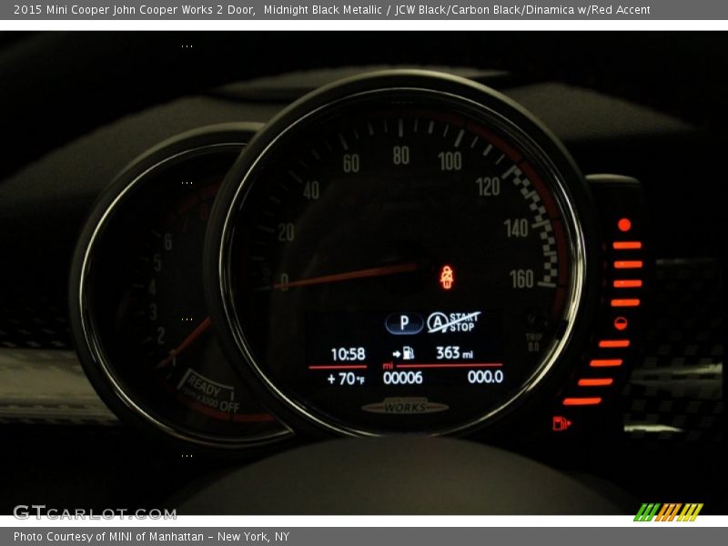 Midnight Black Metallic / JCW Black/Carbon Black/Dinamica w/Red Accent 2015 Mini Cooper John Cooper Works 2 Door