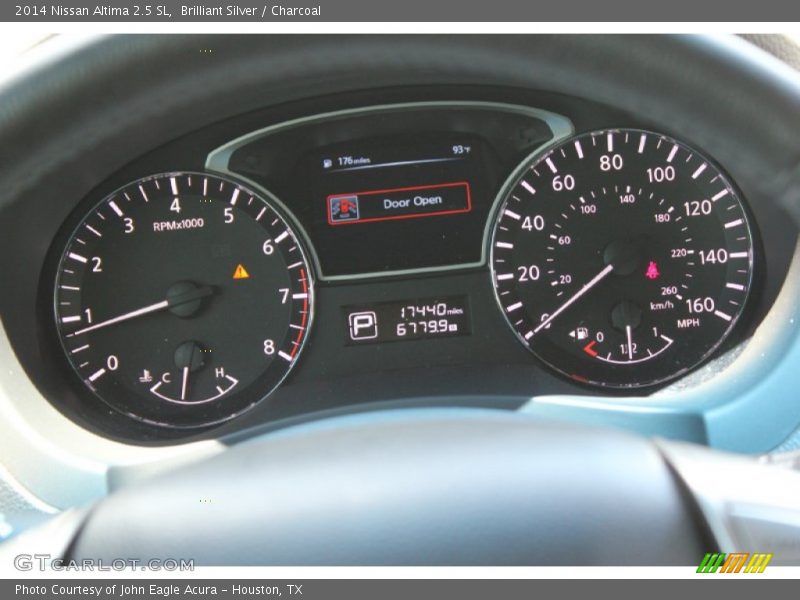 Brilliant Silver / Charcoal 2014 Nissan Altima 2.5 SL