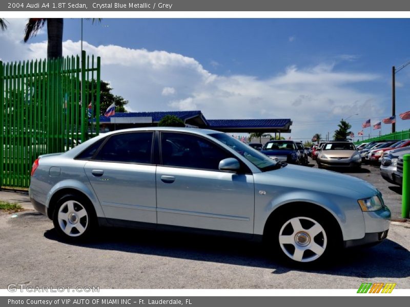 Crystal Blue Metallic / Grey 2004 Audi A4 1.8T Sedan