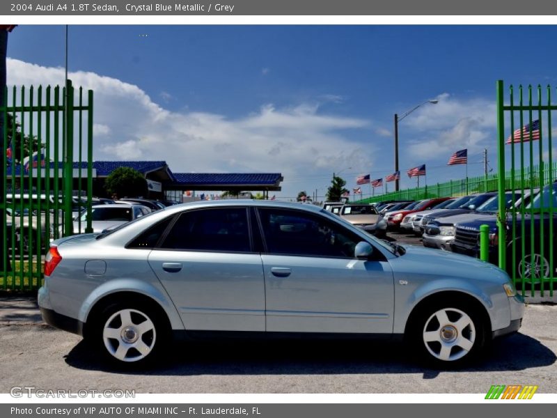 Crystal Blue Metallic / Grey 2004 Audi A4 1.8T Sedan