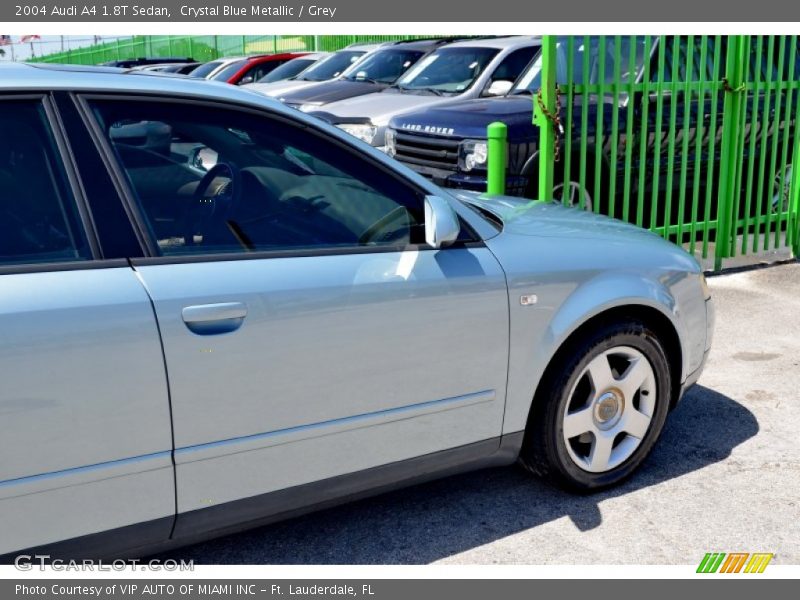 Crystal Blue Metallic / Grey 2004 Audi A4 1.8T Sedan