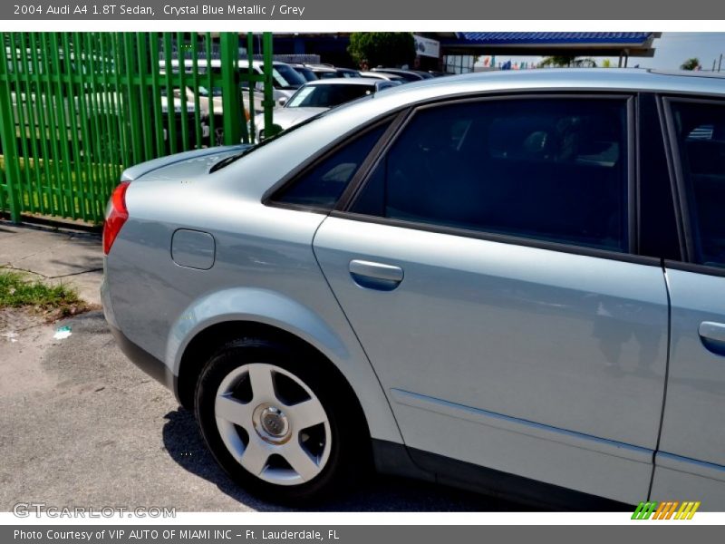 Crystal Blue Metallic / Grey 2004 Audi A4 1.8T Sedan