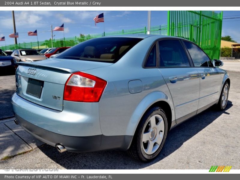 Crystal Blue Metallic / Grey 2004 Audi A4 1.8T Sedan