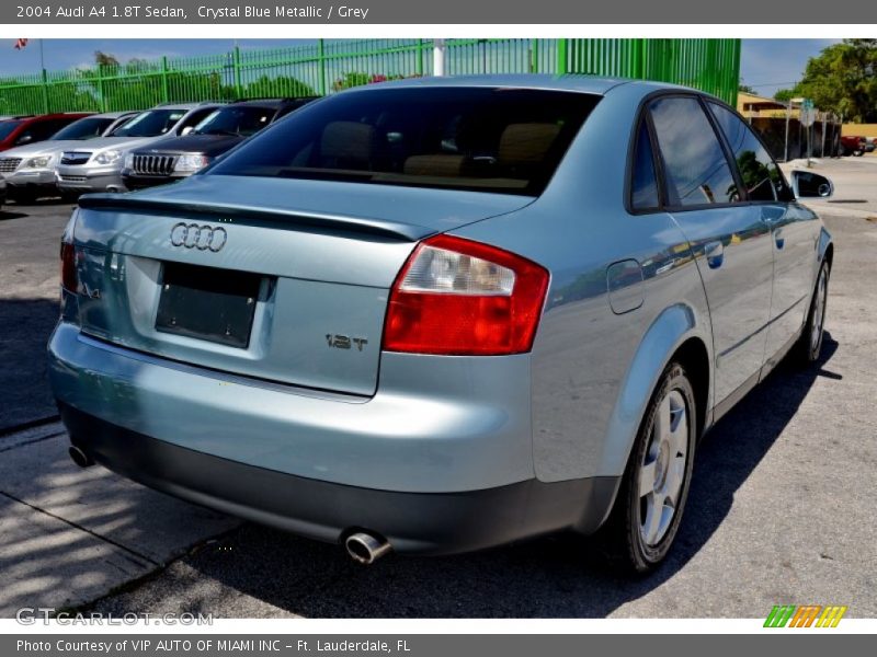Crystal Blue Metallic / Grey 2004 Audi A4 1.8T Sedan