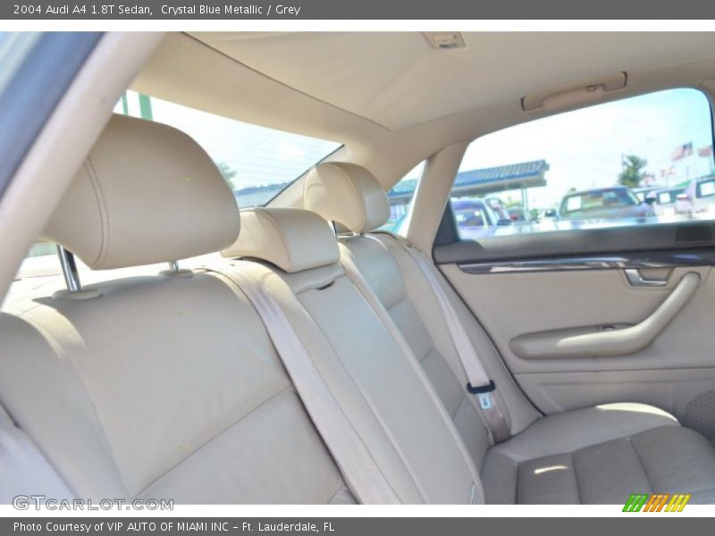 Crystal Blue Metallic / Grey 2004 Audi A4 1.8T Sedan