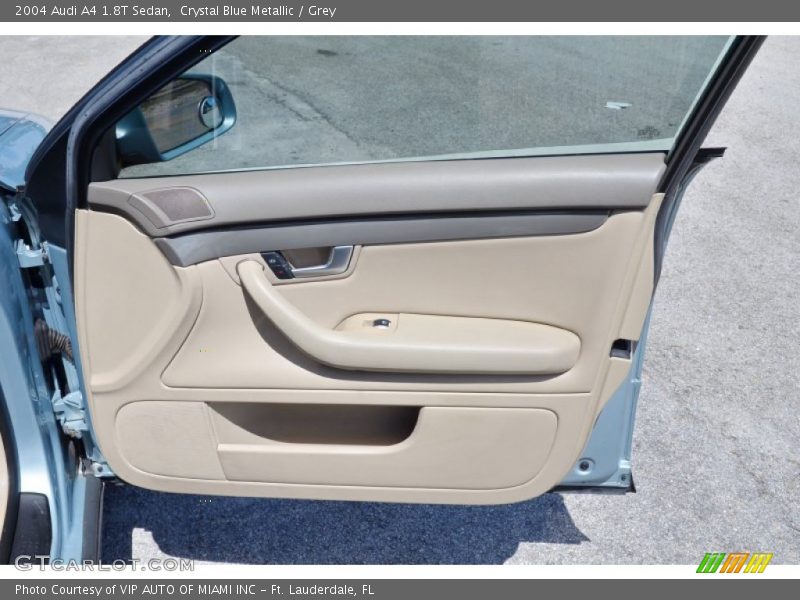 Crystal Blue Metallic / Grey 2004 Audi A4 1.8T Sedan