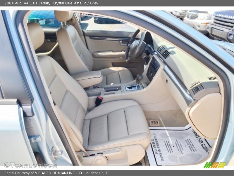 Crystal Blue Metallic / Grey 2004 Audi A4 1.8T Sedan