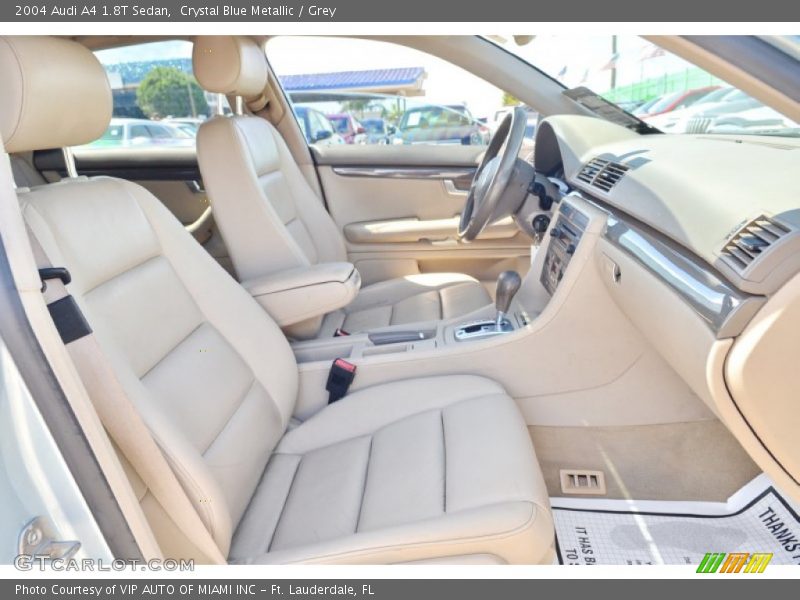 Crystal Blue Metallic / Grey 2004 Audi A4 1.8T Sedan