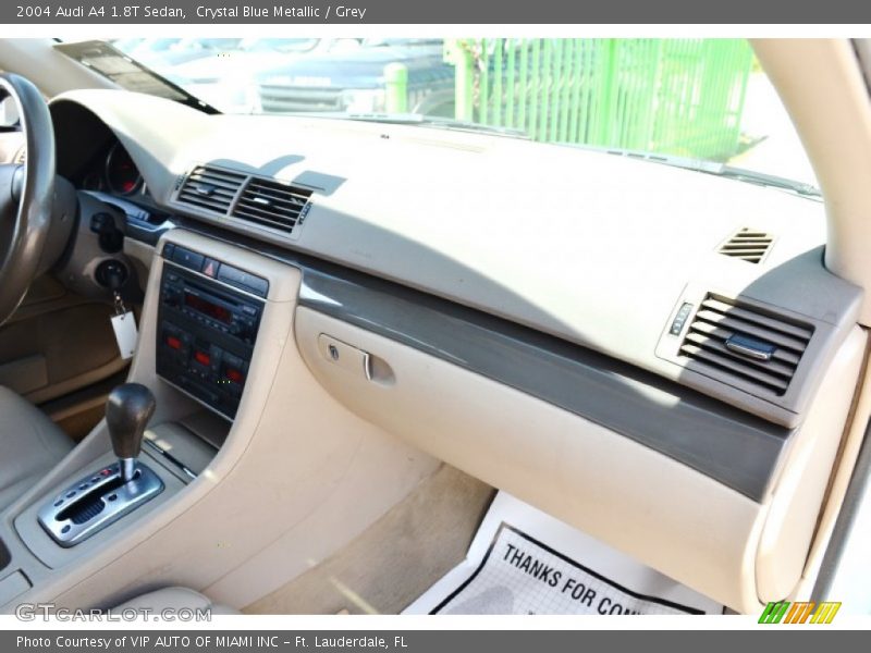 Crystal Blue Metallic / Grey 2004 Audi A4 1.8T Sedan