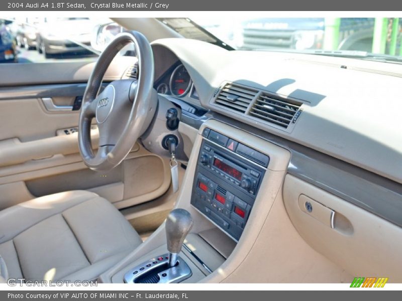 Crystal Blue Metallic / Grey 2004 Audi A4 1.8T Sedan