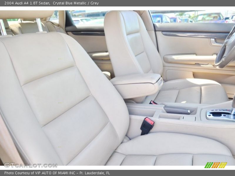 Crystal Blue Metallic / Grey 2004 Audi A4 1.8T Sedan