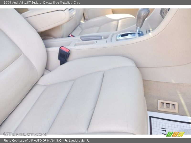 Crystal Blue Metallic / Grey 2004 Audi A4 1.8T Sedan