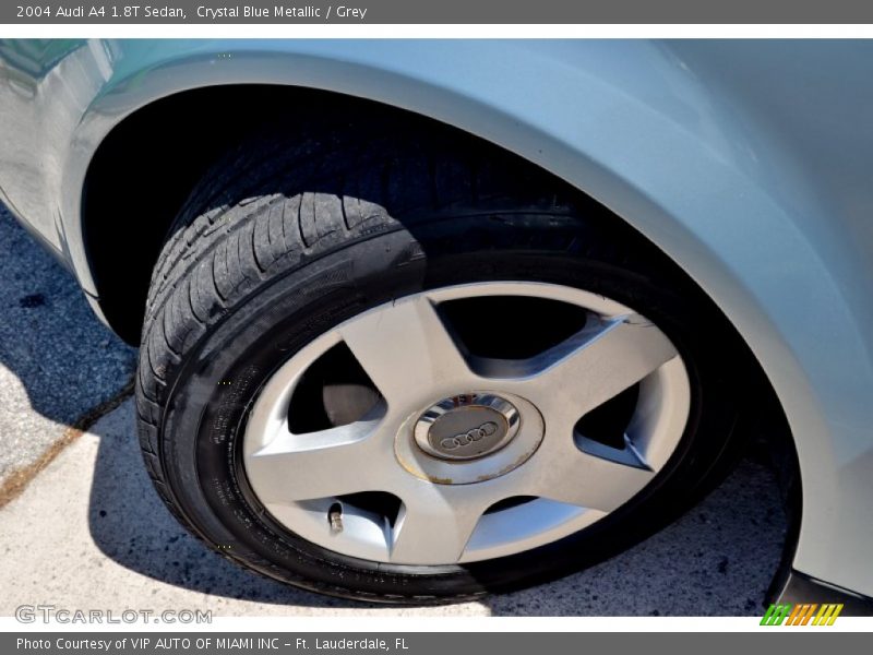 Crystal Blue Metallic / Grey 2004 Audi A4 1.8T Sedan