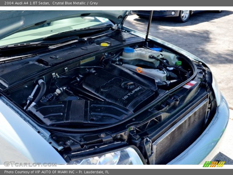 Crystal Blue Metallic / Grey 2004 Audi A4 1.8T Sedan