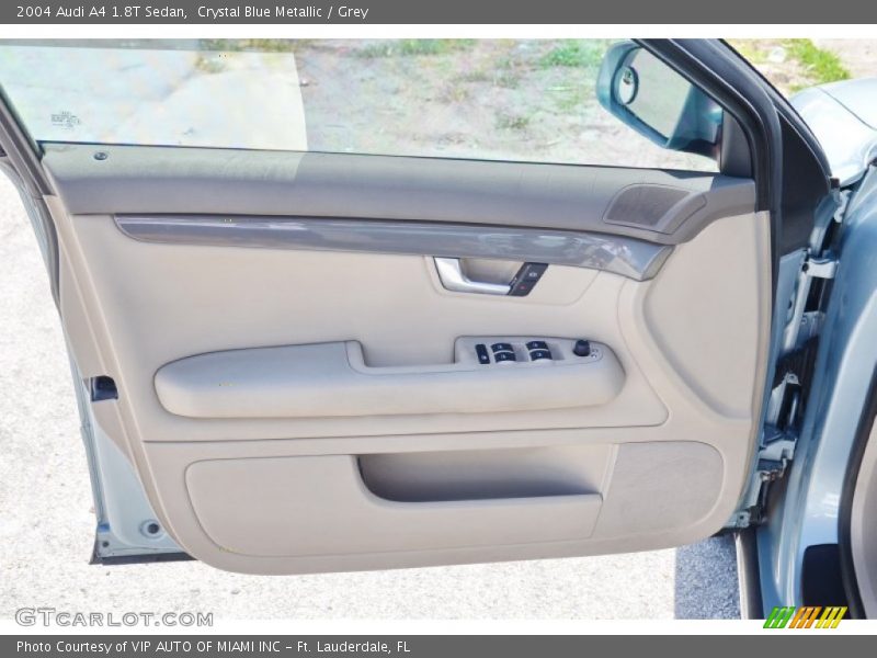 Crystal Blue Metallic / Grey 2004 Audi A4 1.8T Sedan