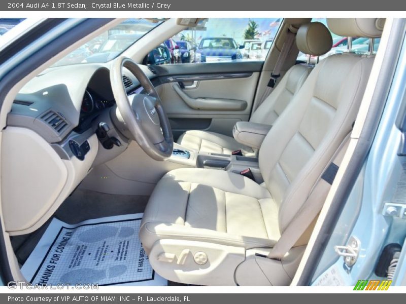 Crystal Blue Metallic / Grey 2004 Audi A4 1.8T Sedan