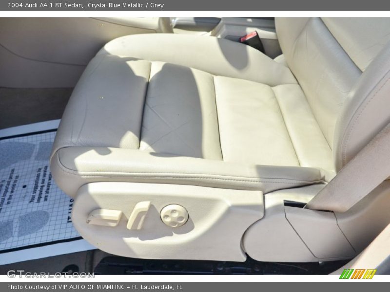Crystal Blue Metallic / Grey 2004 Audi A4 1.8T Sedan