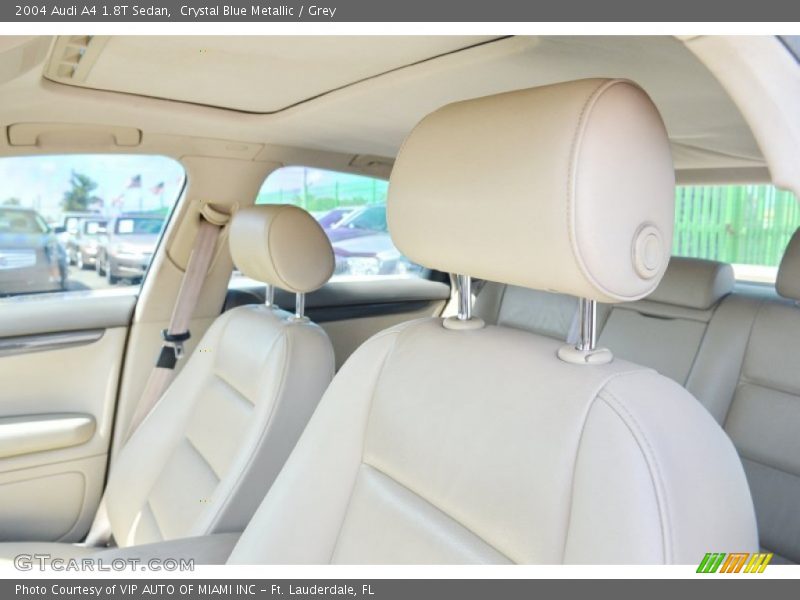 Crystal Blue Metallic / Grey 2004 Audi A4 1.8T Sedan