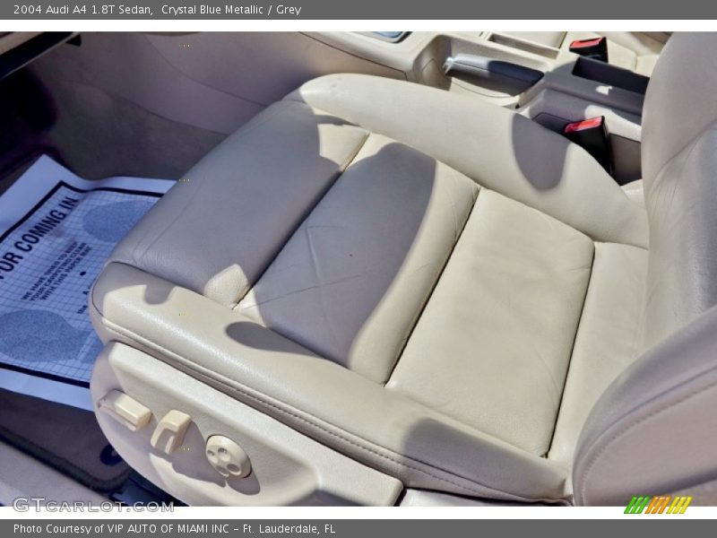 Crystal Blue Metallic / Grey 2004 Audi A4 1.8T Sedan