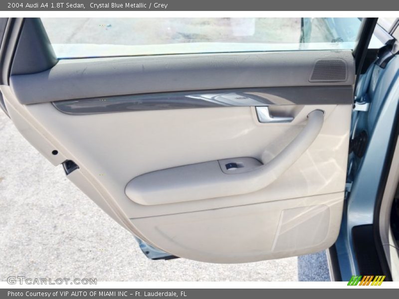 Crystal Blue Metallic / Grey 2004 Audi A4 1.8T Sedan