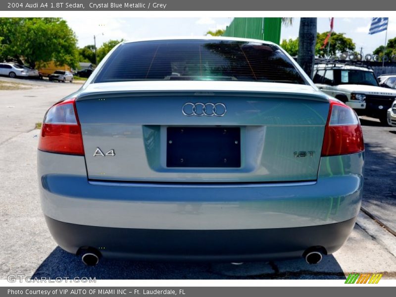 Crystal Blue Metallic / Grey 2004 Audi A4 1.8T Sedan