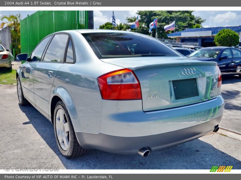Crystal Blue Metallic / Grey 2004 Audi A4 1.8T Sedan