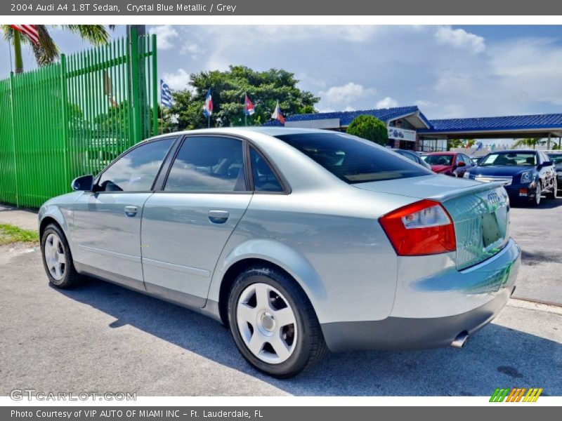 Crystal Blue Metallic / Grey 2004 Audi A4 1.8T Sedan