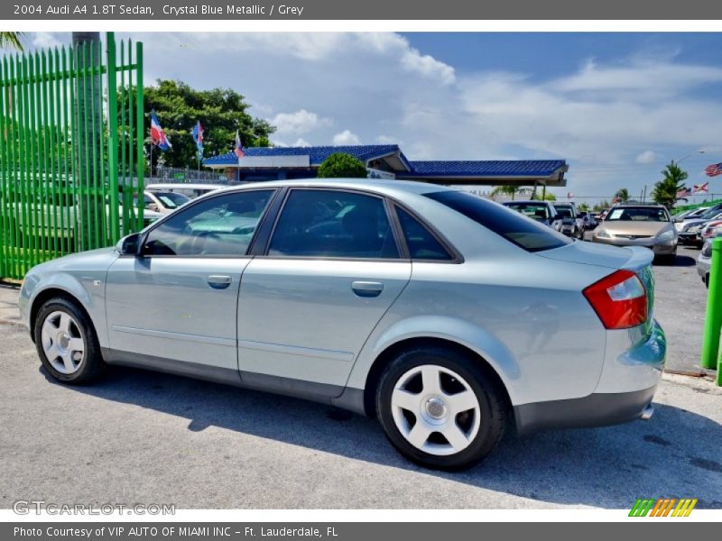 Crystal Blue Metallic / Grey 2004 Audi A4 1.8T Sedan