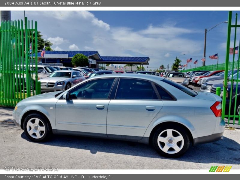 Crystal Blue Metallic / Grey 2004 Audi A4 1.8T Sedan