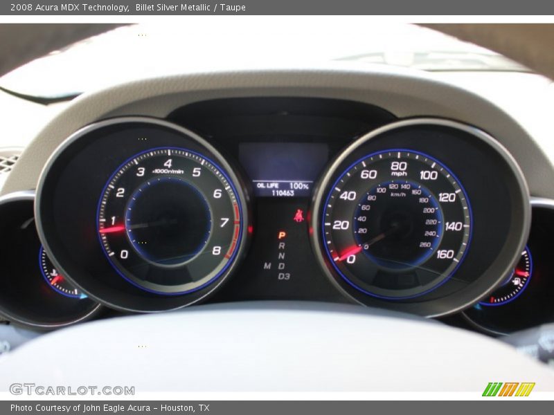 Billet Silver Metallic / Taupe 2008 Acura MDX Technology