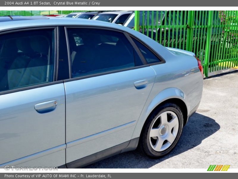 Crystal Blue Metallic / Grey 2004 Audi A4 1.8T Sedan