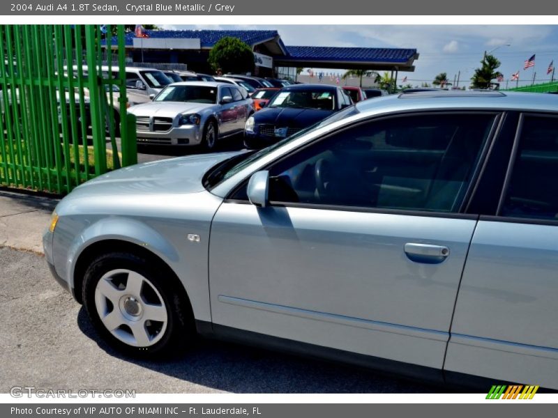 Crystal Blue Metallic / Grey 2004 Audi A4 1.8T Sedan
