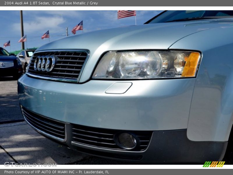 Crystal Blue Metallic / Grey 2004 Audi A4 1.8T Sedan