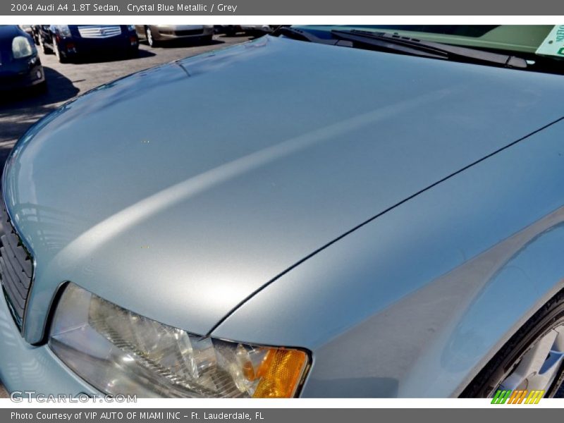 Crystal Blue Metallic / Grey 2004 Audi A4 1.8T Sedan