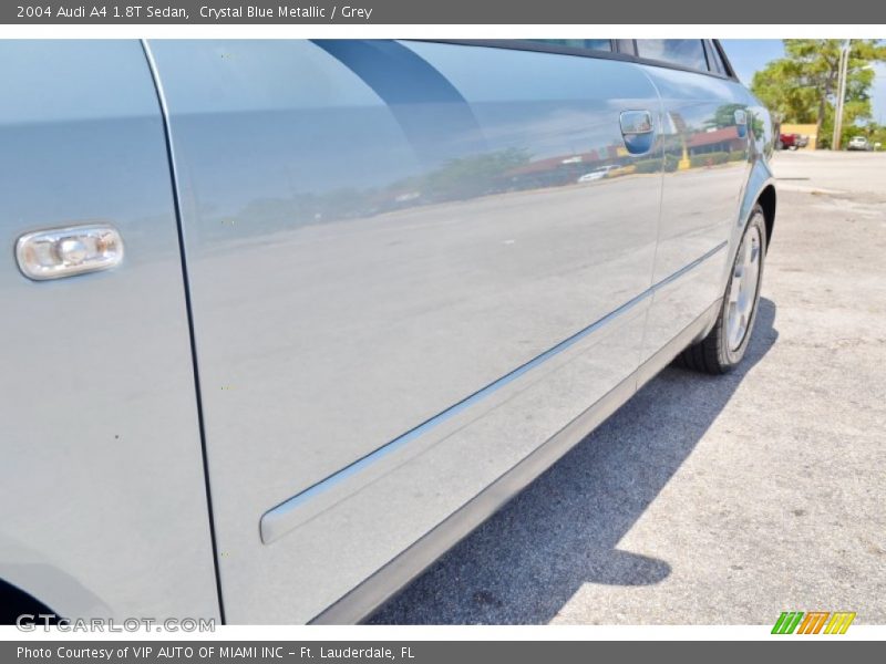 Crystal Blue Metallic / Grey 2004 Audi A4 1.8T Sedan