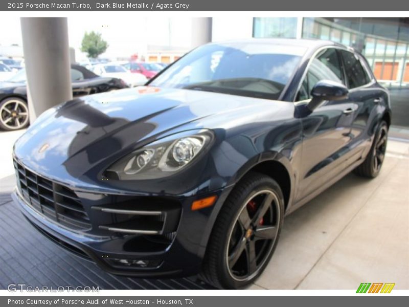 Dark Blue Metallic / Agate Grey 2015 Porsche Macan Turbo