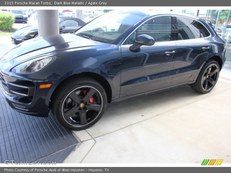 Dark Blue Metallic / Agate Grey 2015 Porsche Macan Turbo