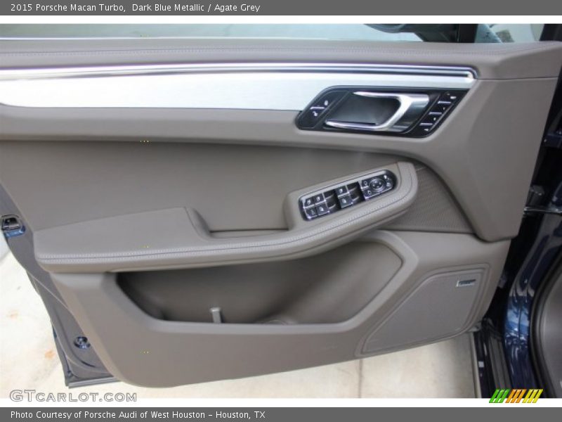 Dark Blue Metallic / Agate Grey 2015 Porsche Macan Turbo
